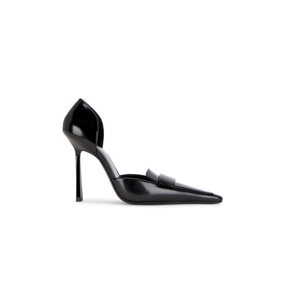 Saint Laurent 'Stone' Black Leather Pump Size 8